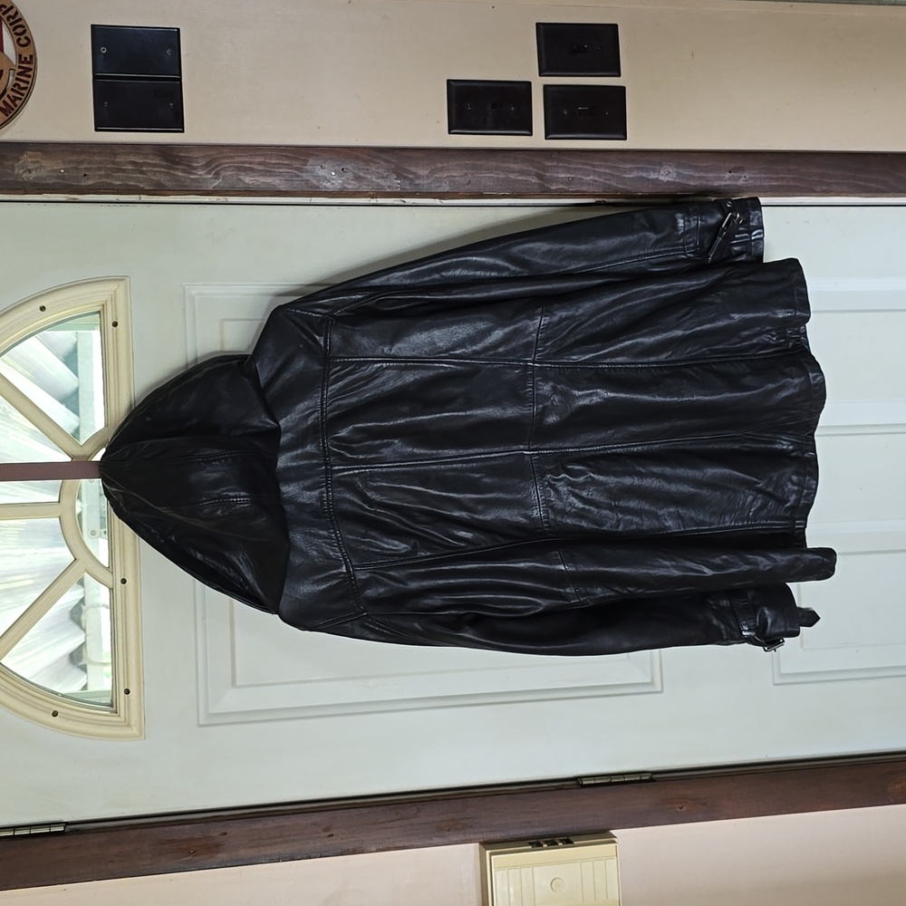 Women's Leather Jacket - Picture 2 of 4